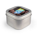Square Window Tin - Chocolate Covered Almonds (Full Color Digital)